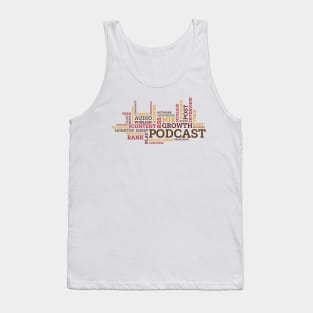 Podcast Word Cloud Tank Top